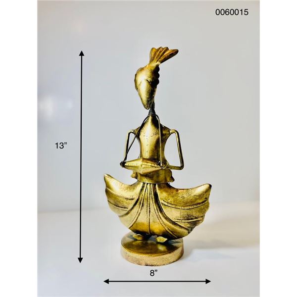 DECORE PIECE OF 4 MUSICIAN METAL