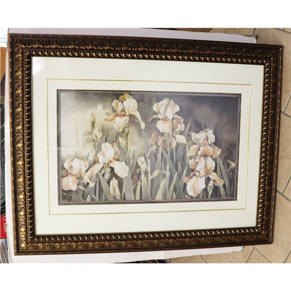 FLOWERS PRINT FRAMED 37X47"