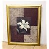 Image 1 : FLOWERS PRINT FRAMED 27X33"
