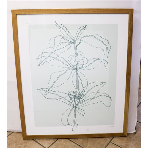 FLOWERS PRINT FRAMED 32X38"