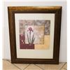 Image 1 : FLOWERS PRINT FRAMED 23X27"