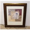 Image 1 : FLOWERS PRINT FRAMED 23X27"
