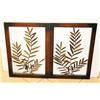 Image 1 : X2 LEAVES METAL ART 18X25" EACH