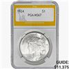 Image 1 : 1924 Silver Peace Dollar PGA MS67