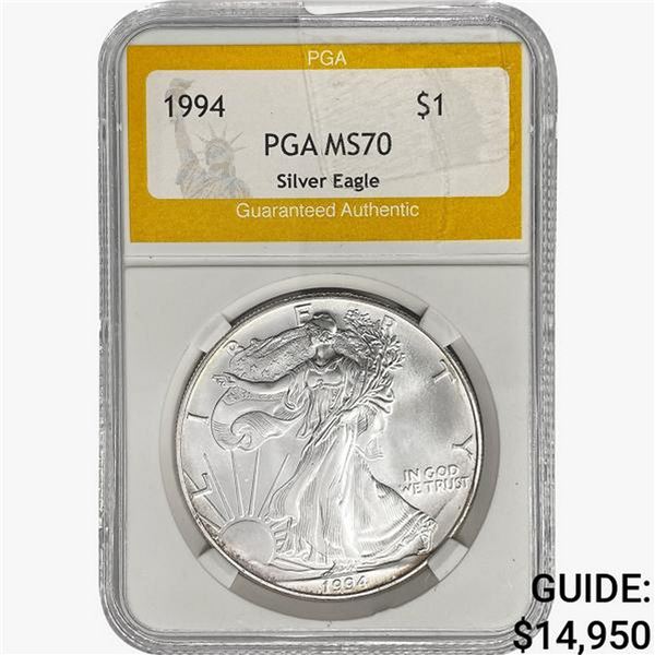 1994 American 1oz Silver Eagle PGA MS70