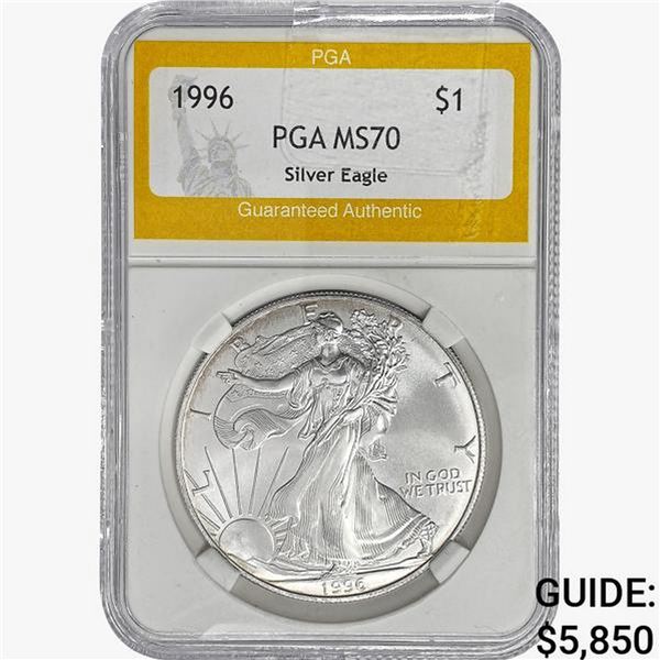 1996 American 1oz Silver Eagle PGA MS70