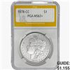 Image 1 : 1878-CC Morgan Silver Dollar PGA MS63+