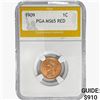 Image 1 : 1909 Indian Head Cent PGA MS65 RED