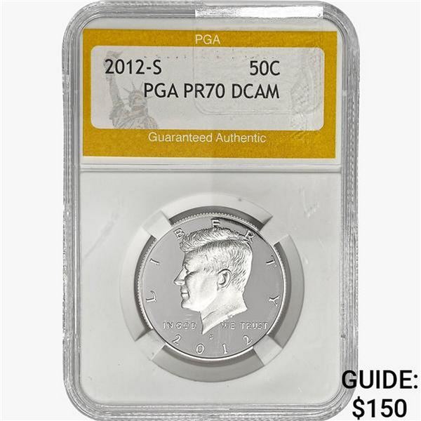 2012-S Kennedy Half Dollar PGA PR70 DCAM