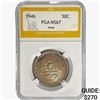 Image 1 : 1946 Iowa Half Dollar PGA MS67