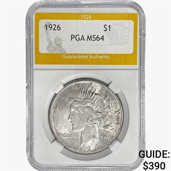1926 Silver Peace Dollar PGA MS64