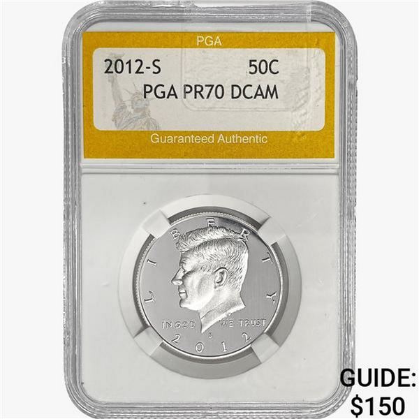 2012-S Kennedy Half Dollar PGA PR70 DCAM