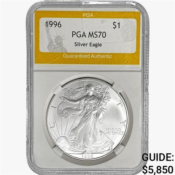 1996 American 1oz Silver Eagle PGA MS70