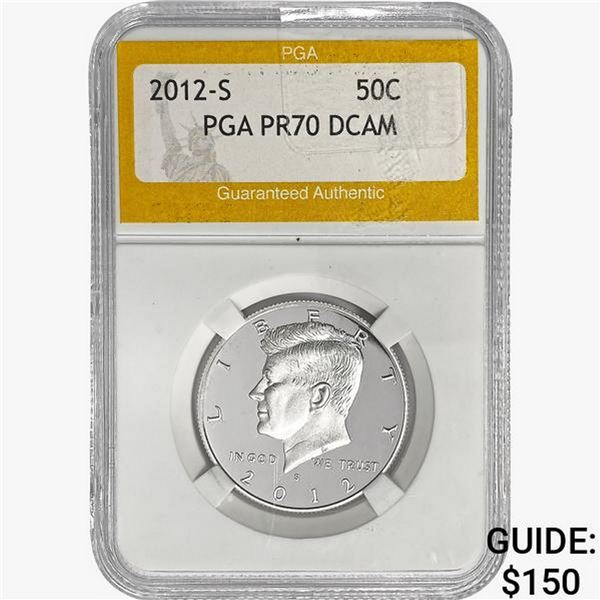 2012-S Kennedy Half Dollar PGA PR70 DCAM