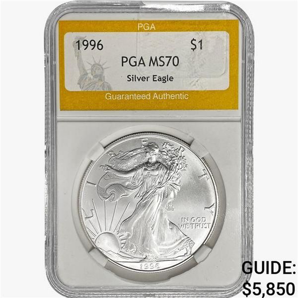 1996 American 1oz Silver Eagle PGA MS70