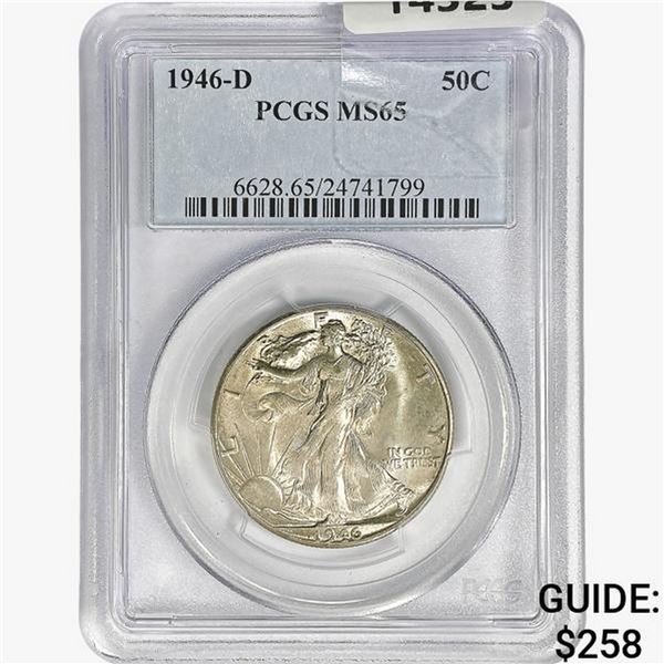 1946-D Walking Liberty Half Dollar PCGS MS65