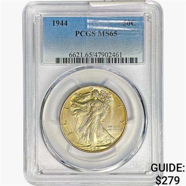 1944 Walking Liberty Half Dollar PCGS MS65