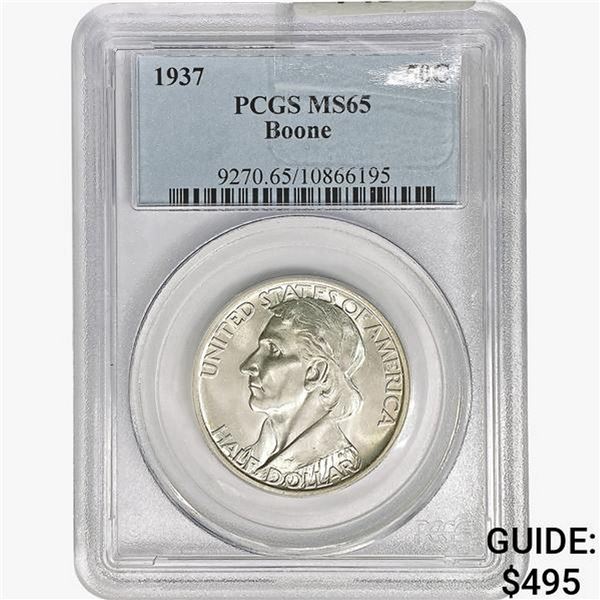 1937 Boone Half Dollar PCGS MS65
