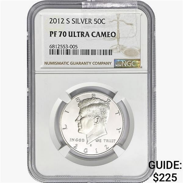 2012-S Kennedy Half Dollar NGC PF70 UC