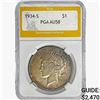 1934-S Silver Peace Dollar PGA AU58