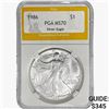 1986 American 1oz Silver Eagle PGA MS70