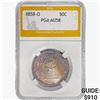 1858-O Seated Liberty Half Dollar PGA AU58