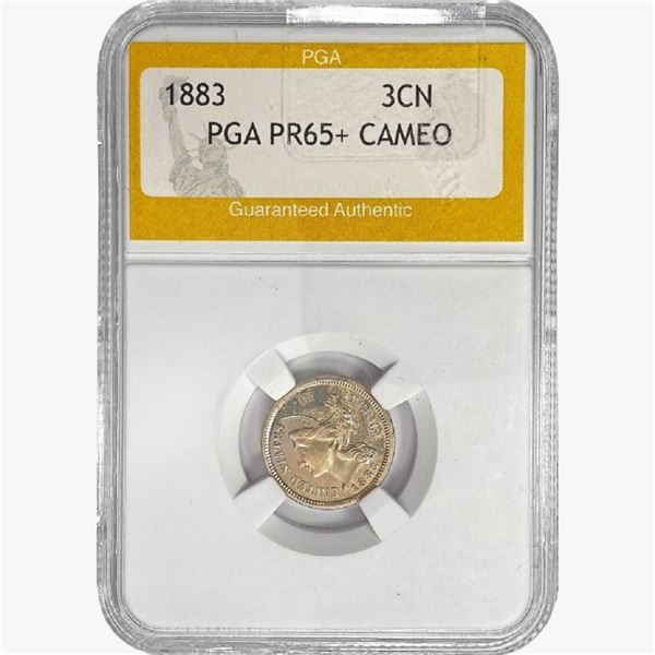 1883 Nickel Three Cent PGA PR65+ CAMEO
