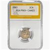 Image 1 : 1883 Nickel Three Cent PGA PR65+ CAMEO