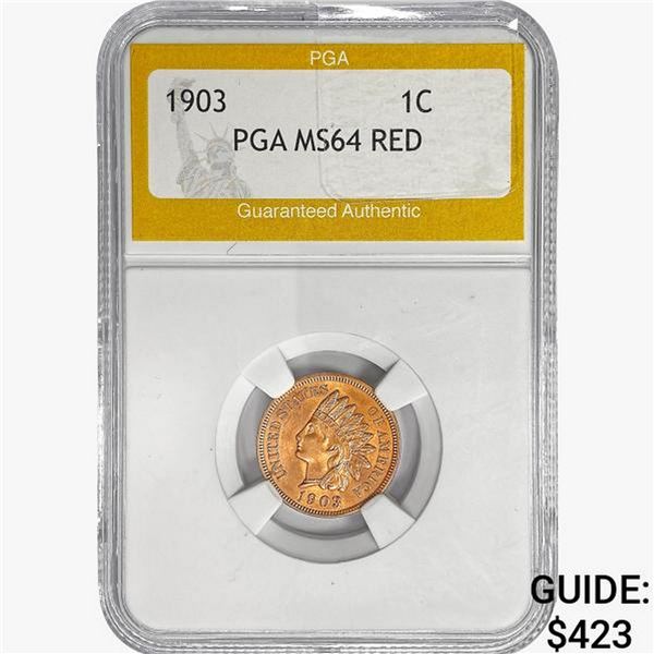 1903 Indian Head Cent PGA MS64 RED