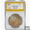Image 1 : 1883 Kingdom of Hawaii Dollar PGA MS61