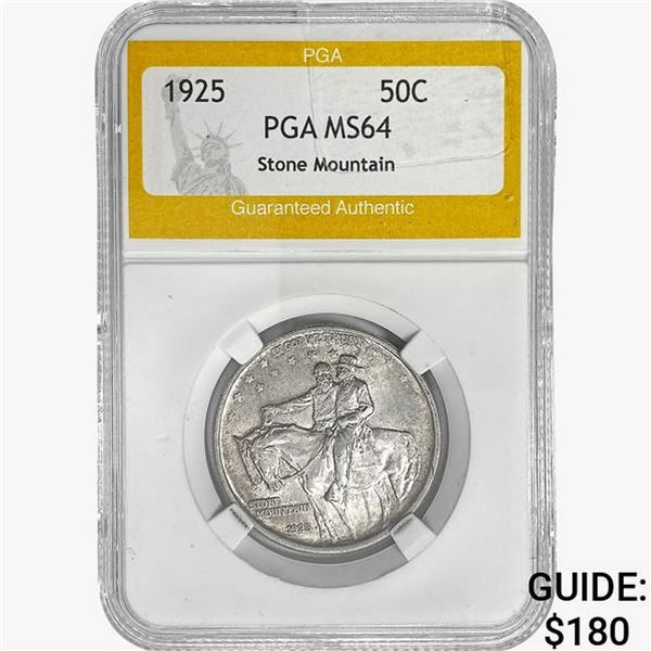 1925 Stone Mountain Half Dollar PGA MS64