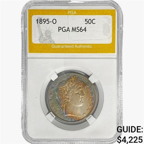 1895-O Barber Half Dollar PGA MS64