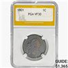 Image 1 : 1801 Draped Bust Large Cent PGA VF30