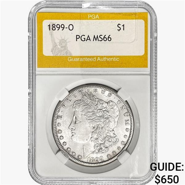 1899-O Morgan Silver Dollar PGA MS66