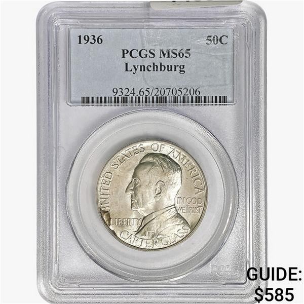 1936 Lynchburg Half Dollar PCGS MS65