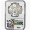 Image 2 : 1887 Morgan Silver Dollar NGC MS64 N.Y. Bank Hoard