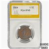 Image 1 : 1804 Draped Bust Half Cent PGA XF45