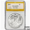 Image 1 : 1987 American 1oz Silver Eagle PGA MS70