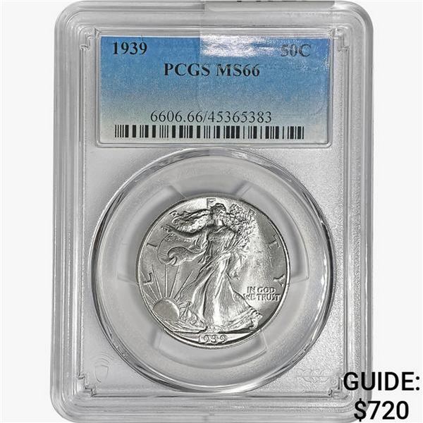 1939 Walking Liberty Half Dollar PCGS MS66