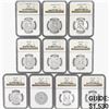 Image 1 : 1955-1963 [10] Kennedy Half Dollar NGC PF67 INCLD.