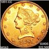 Image 1 : 1891-CC $10 Gold Eagle CHOICE BU