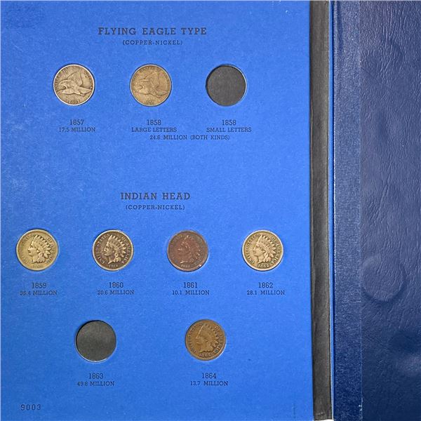 1857-1909 Flying Eagle and Indian Cent Set [44 Coi