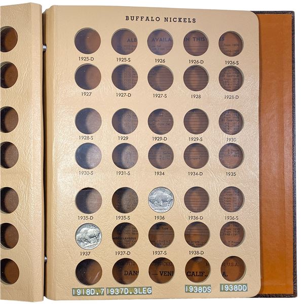 1936-1937 Buffalo Nickel Book [2 Coins]