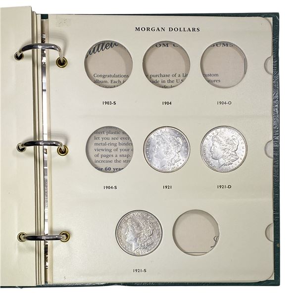 1921 Morgan Dollar Book [3 Coins]