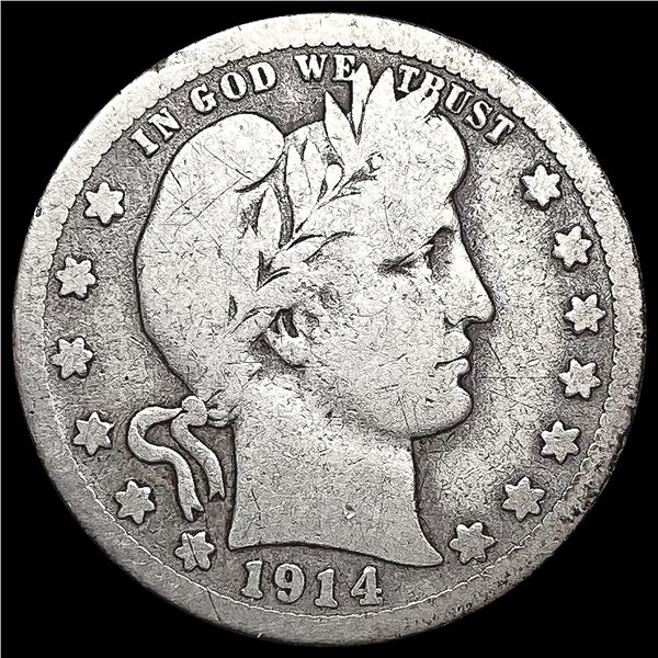 1914-S Barber Quarter NICELY CIRCULATED