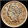 Image 1 : 1852 Braided Hair Large Cent CLOSELY UNCIRCULATED