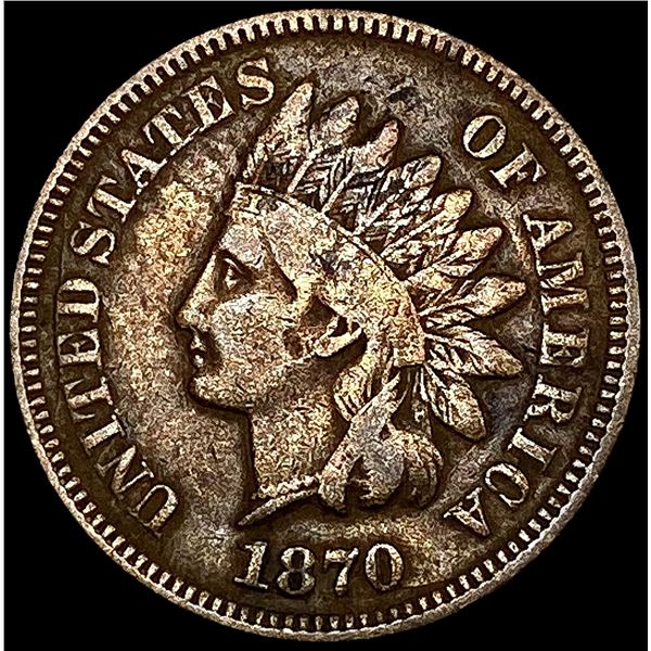 1870 Indian Head Cent LIGHTLY CIRCULATED