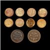 Image 2 : [10] Varied US Cents (1840, 1846, (3) 1909, 1919,