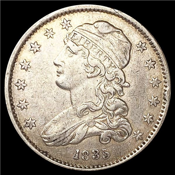 1835 Capped Bust Quarter LIGHTLY CIRCULATED