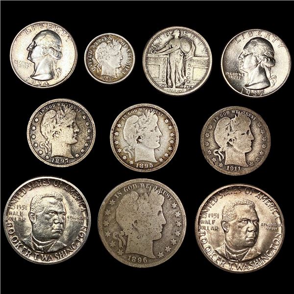 [10] Varied US Coinage (1895-S, 1896, 1897, 1908,